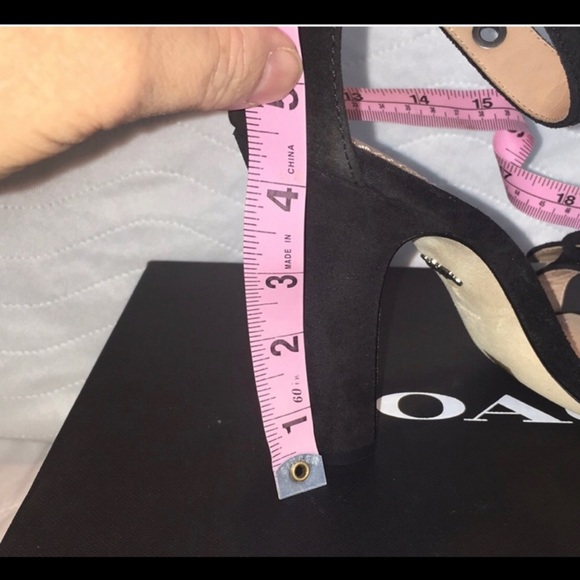 Coach Black Heeled Sandals Size 9 NWT - Picture 15 of 16